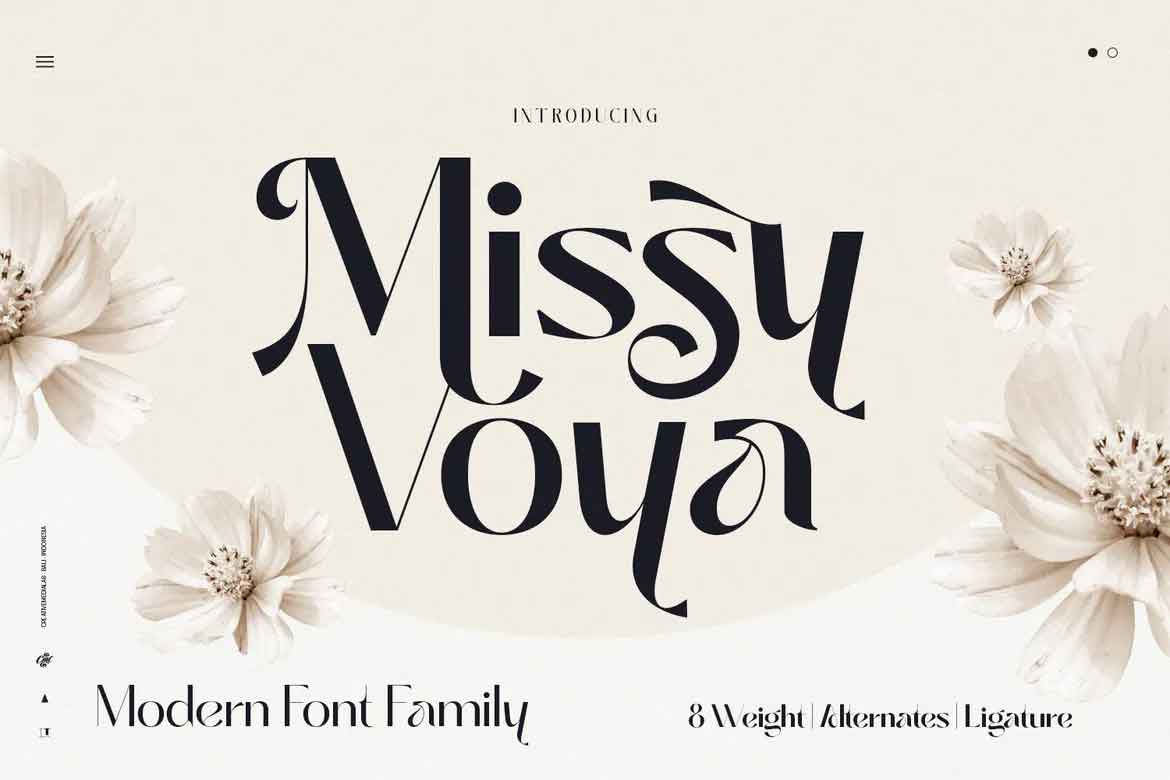 Missy Voya Modern Font family