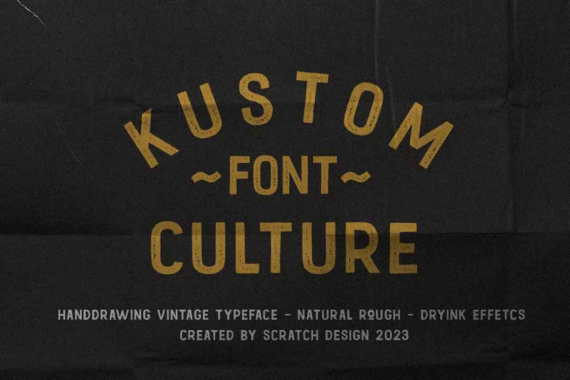 Kustom Culture Font