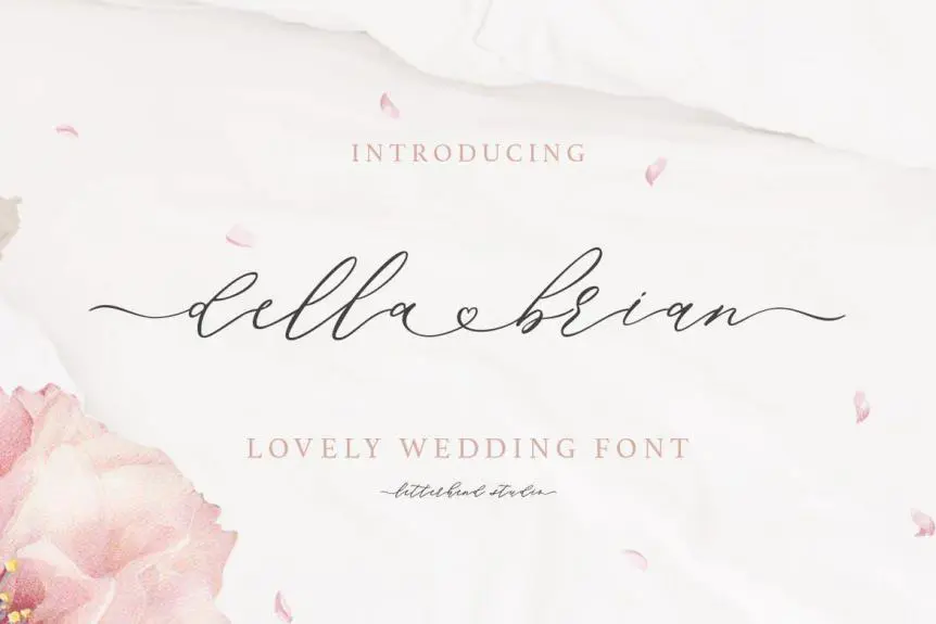 Della Brian - Lovely Wedding Font