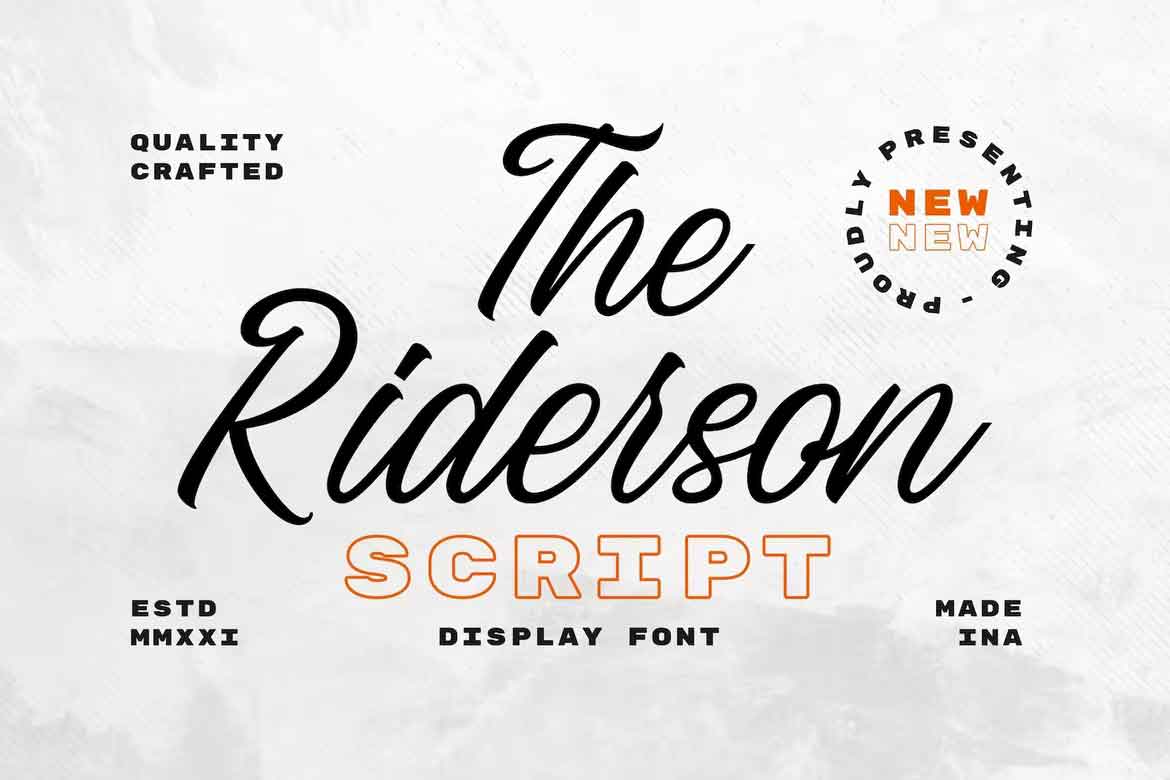 The Riderson Font