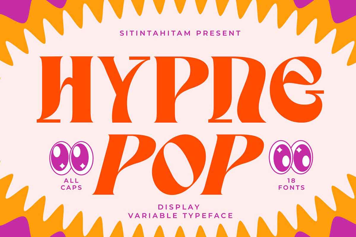 Hypne Pop Font