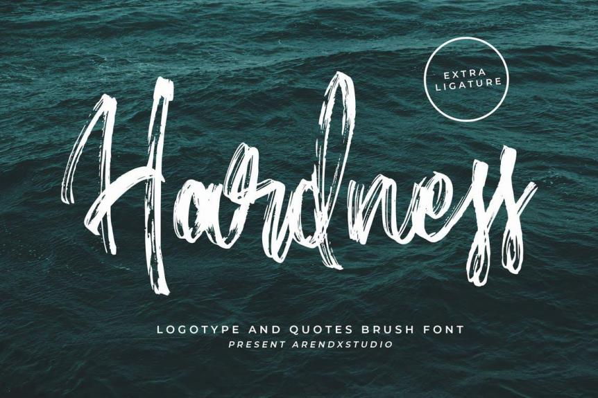 Hardness - Brush Script Font