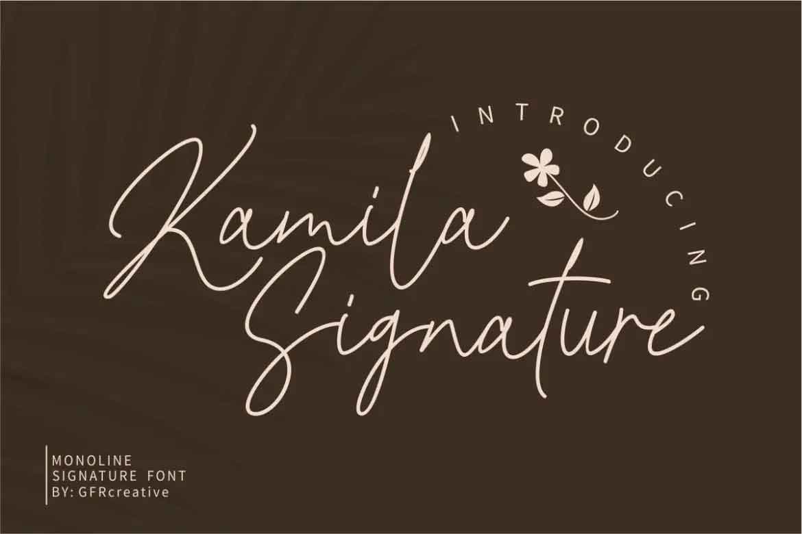 Kamila Signature Font