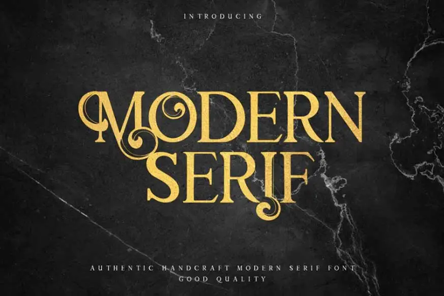 Modern Mode - Modern Serif Font