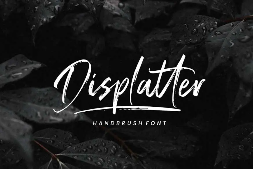 Displatter Handbrush Font