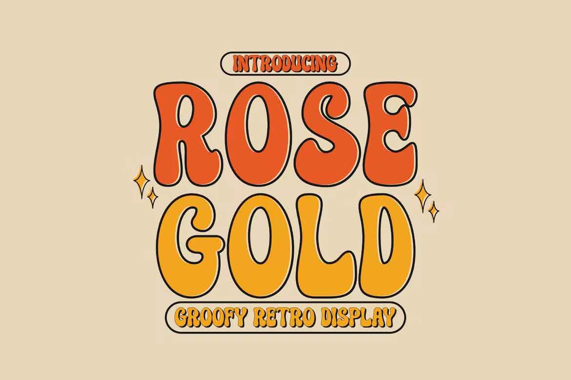 Rose Gold Font