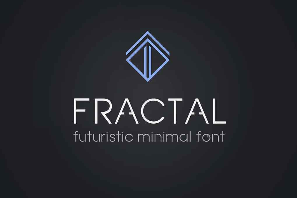 Fractal Futuristic Font