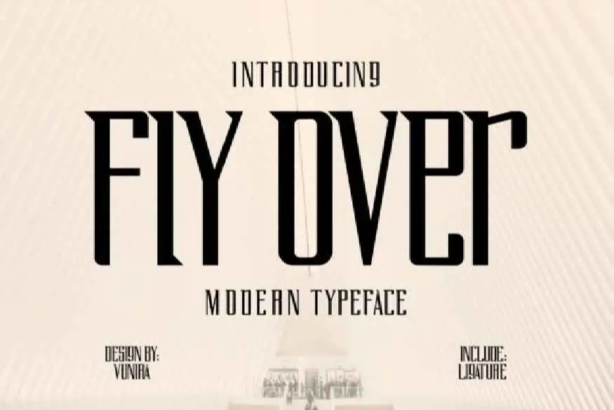 Fly Over Font