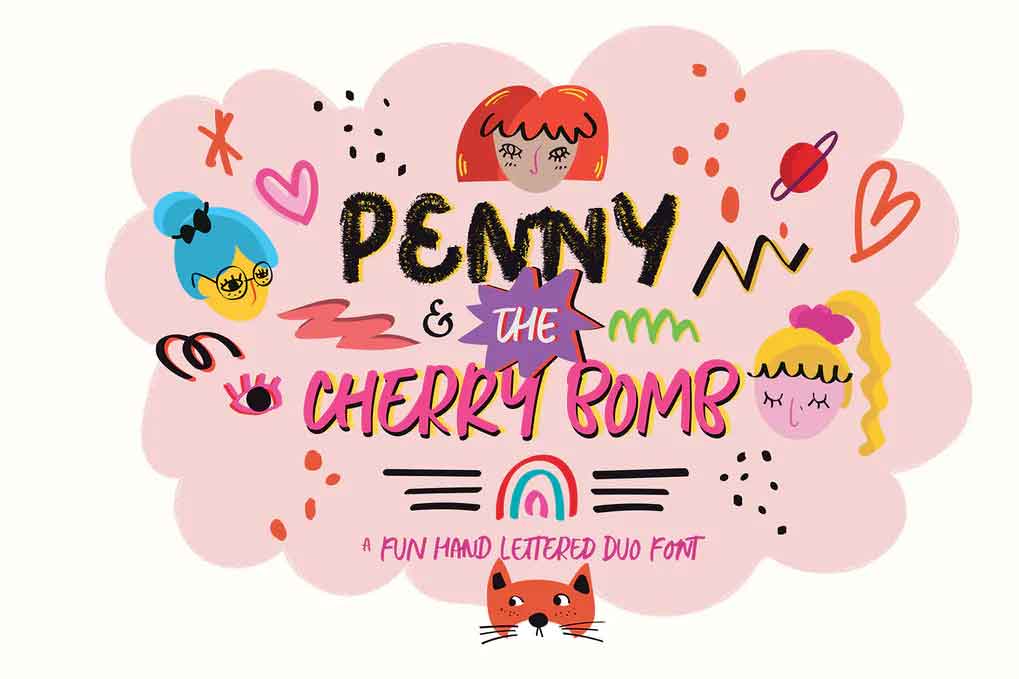 Penny & The Cherry Bomb Font