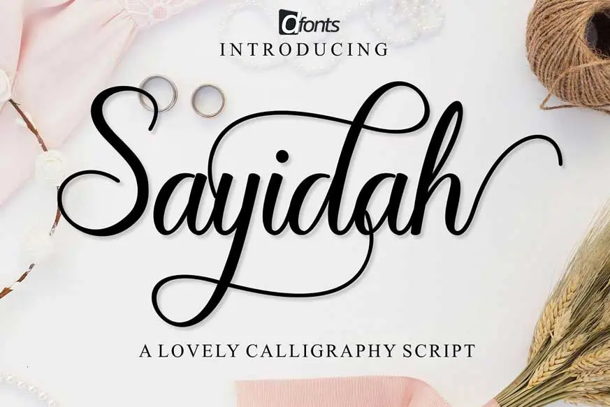 Sayidah Lovely Script