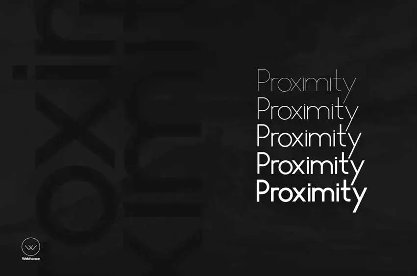 Proximity Sans - Unique Typeface