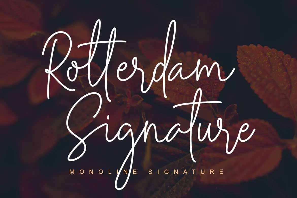 Rotterdam Signature Font