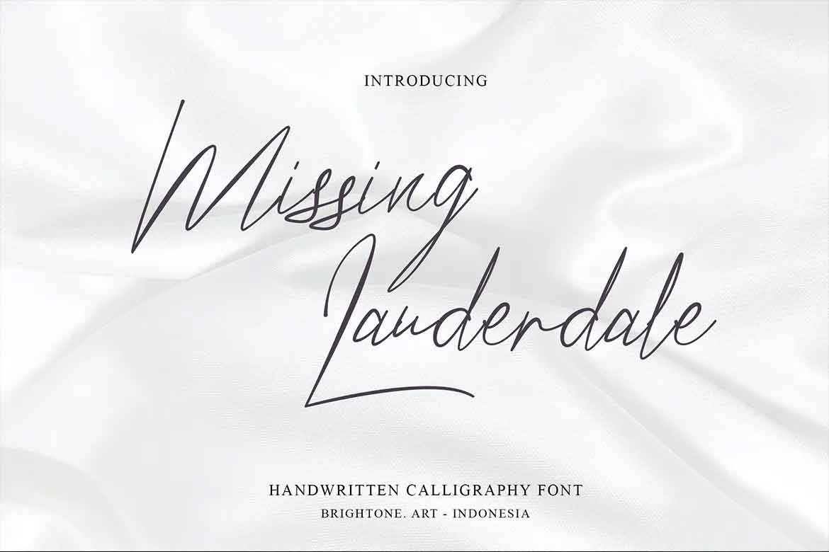 Missing Lauderdale Font
