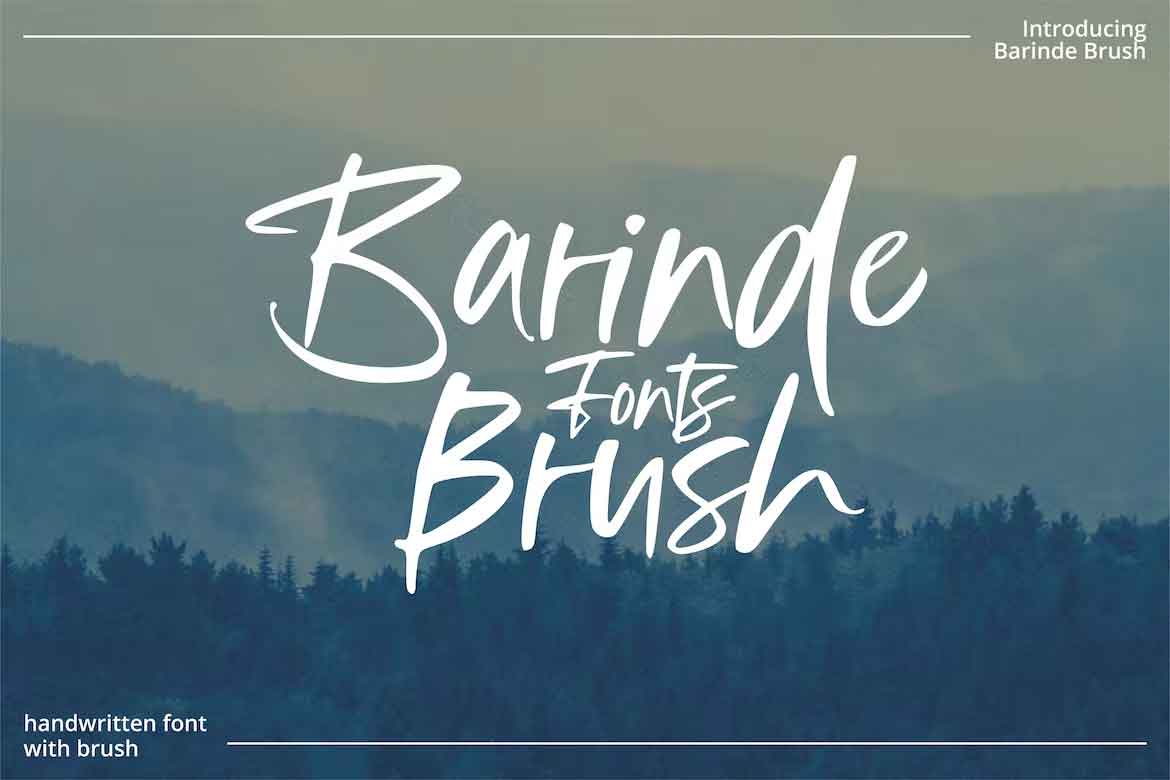 Barinde Brush Font