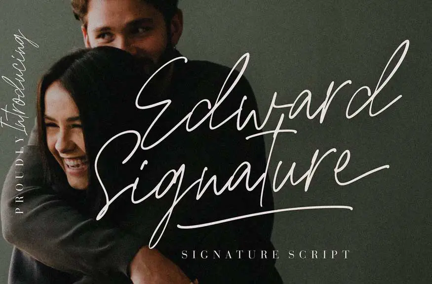 Edward Signature Font