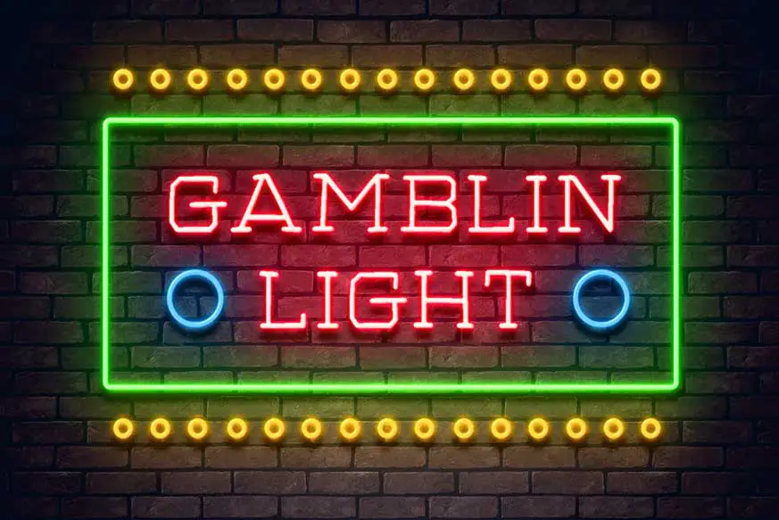 Gamblin Light Neon Font