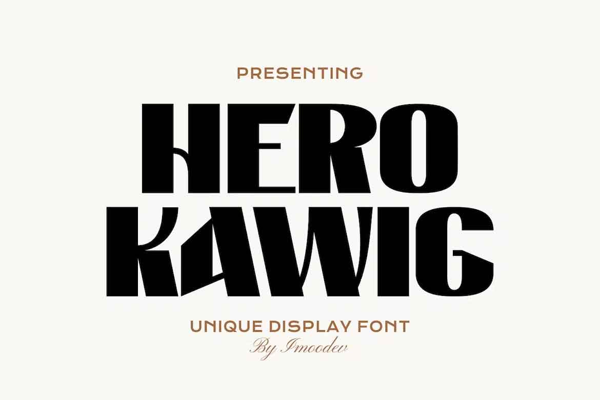 Hero Kawig Font