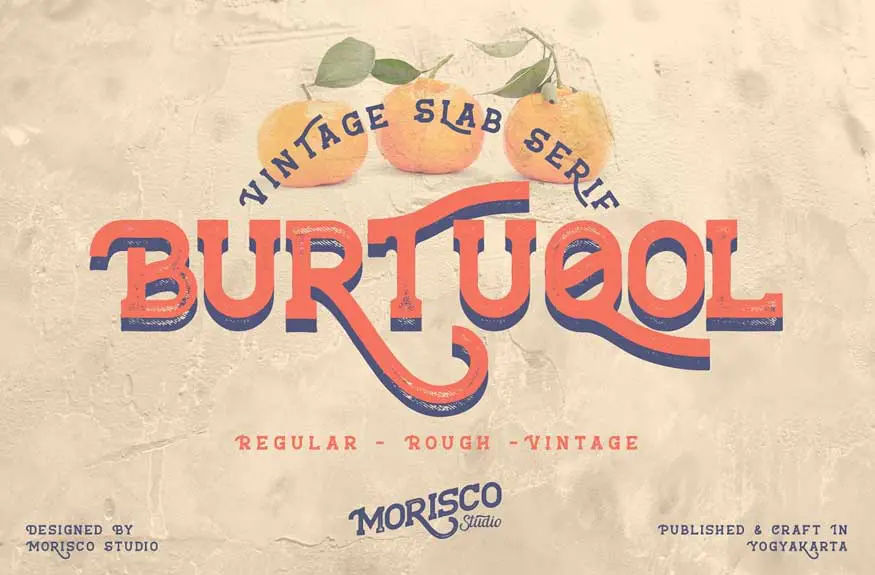 Burtuqol - Vintage Slab Serif