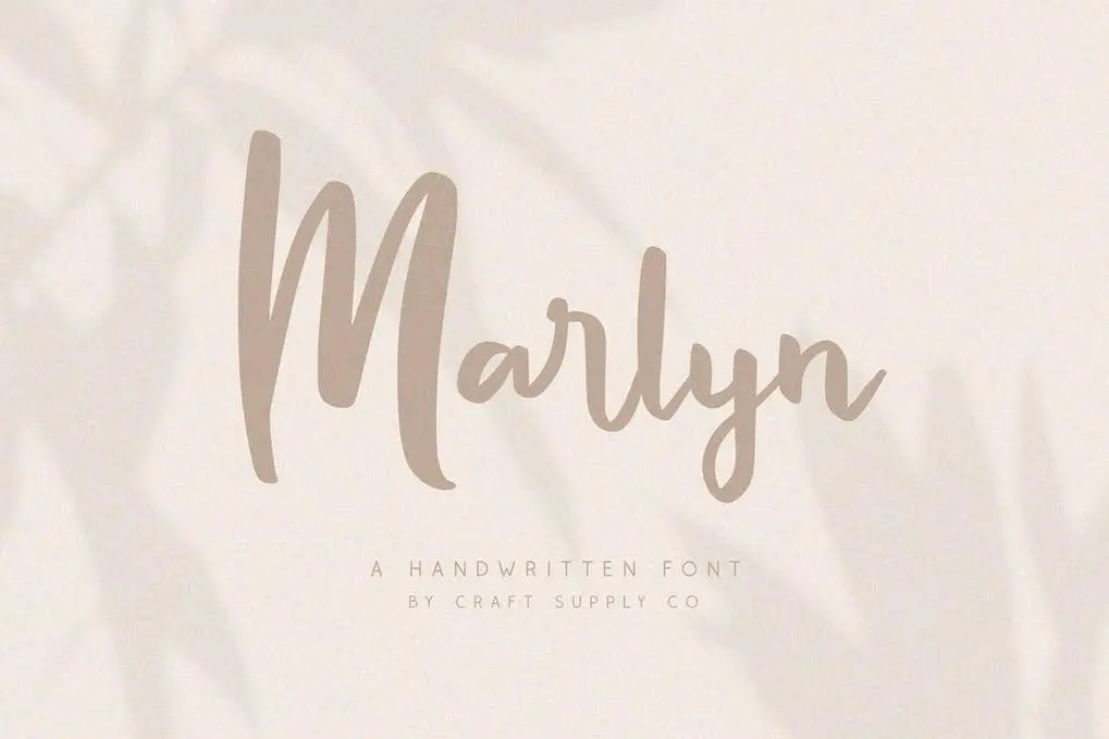 Marlyn - Handwritten Script Font