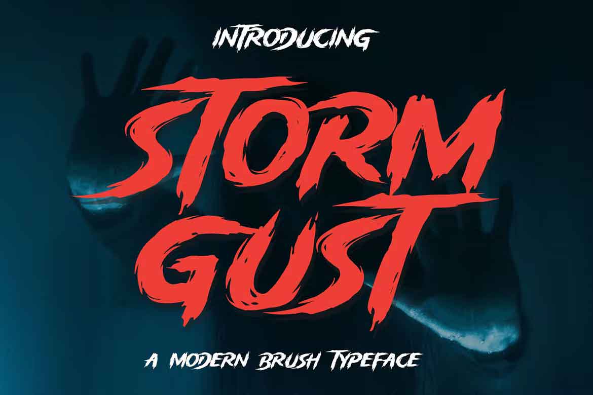Storm Gust - Horror Font