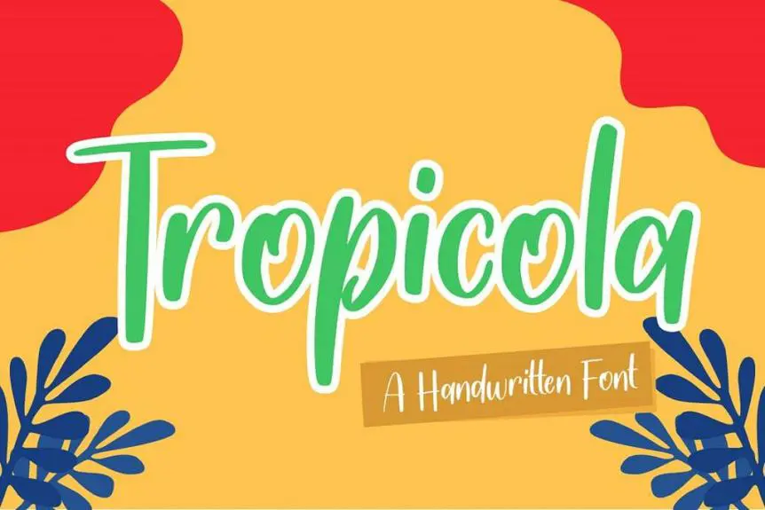 Tropicola - A Handwritten Font