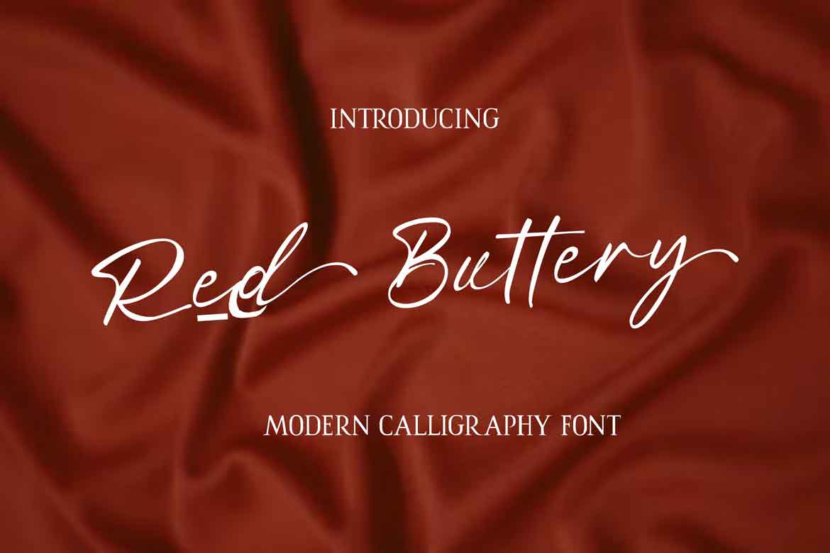 Red Buttery Font