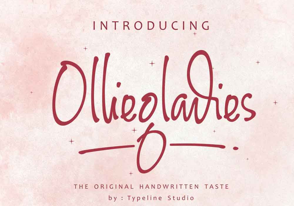 Olliegladies Font