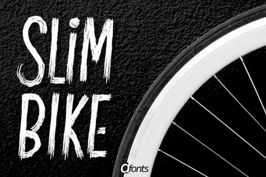 Slim Bike Font