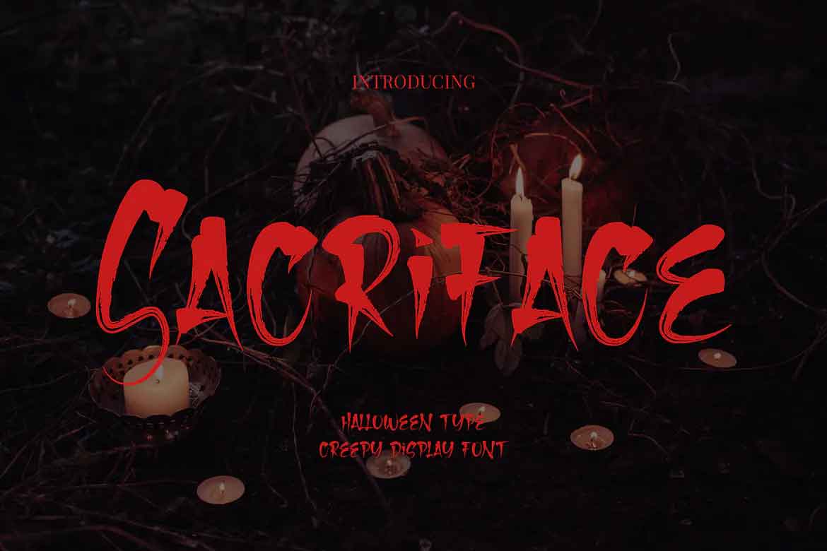 Sacriface Horror Font