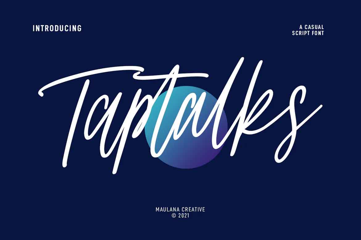 Taptalks Script Font