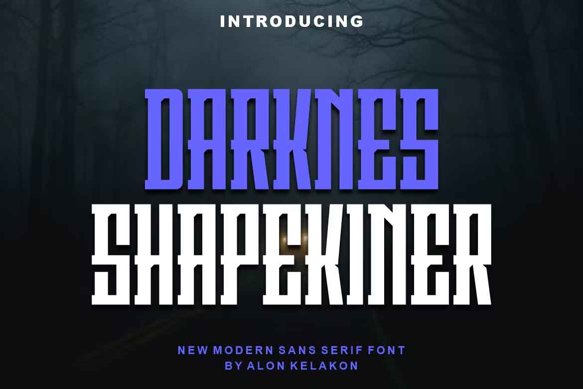 Darknes Shapekiner Font