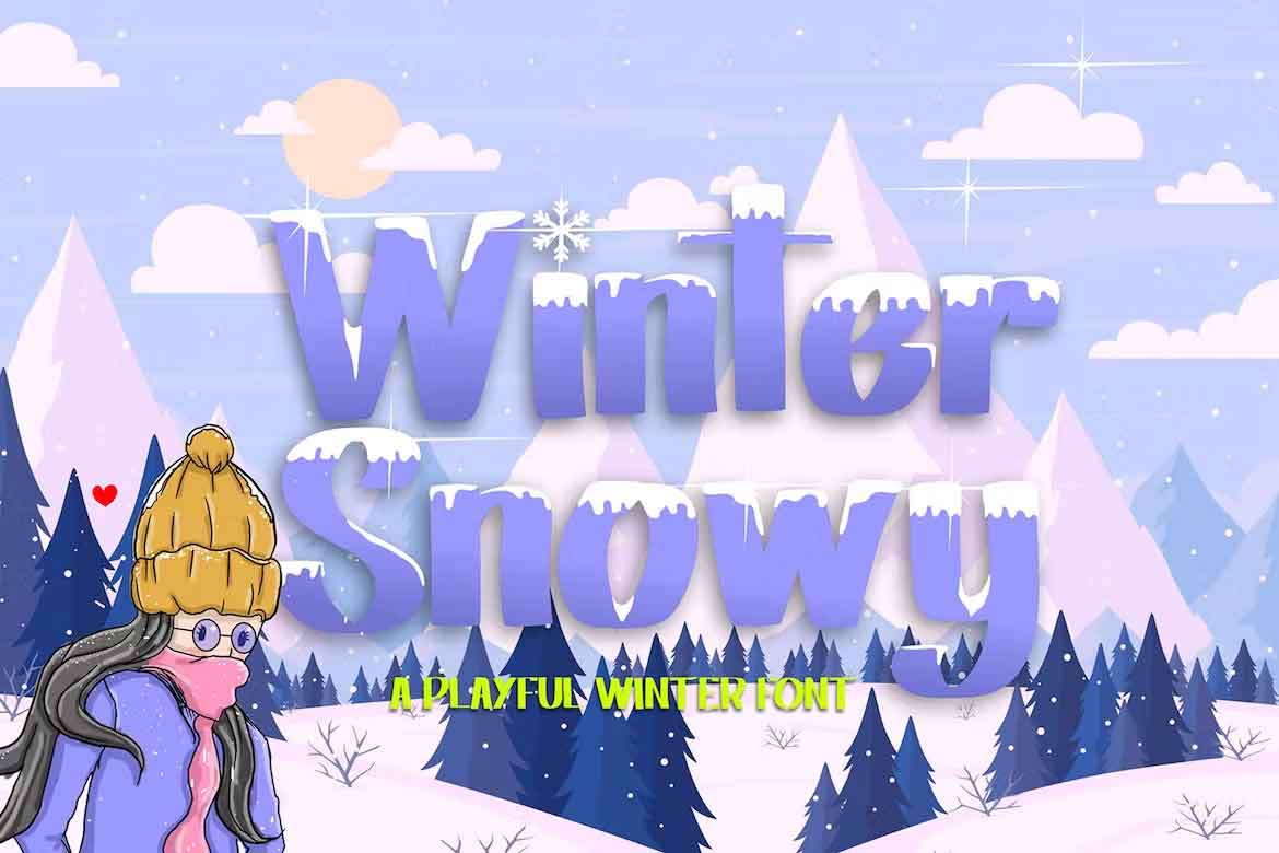 Winter Snowy Font