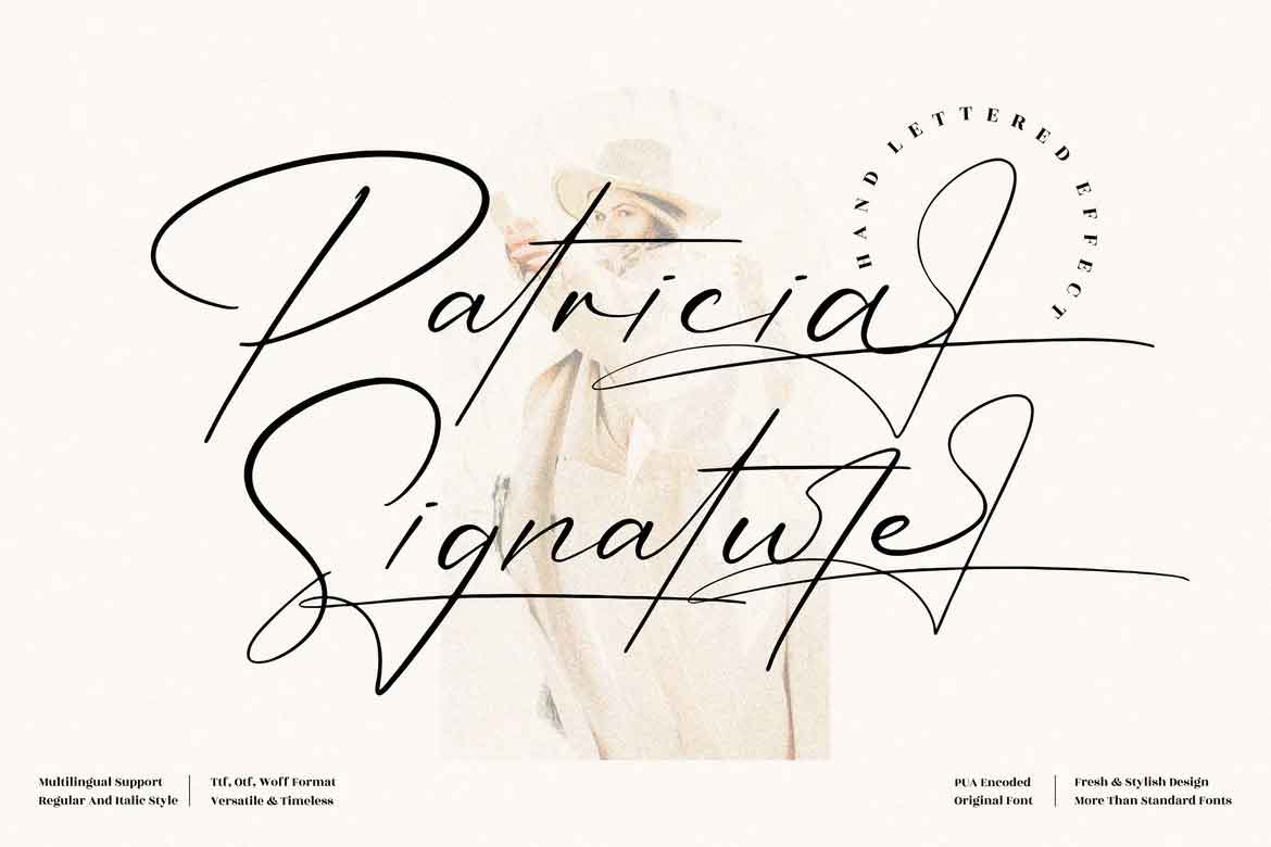 Patricia Signature Font