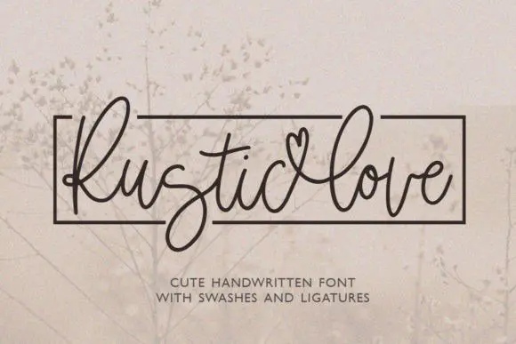 Rustic Love Font