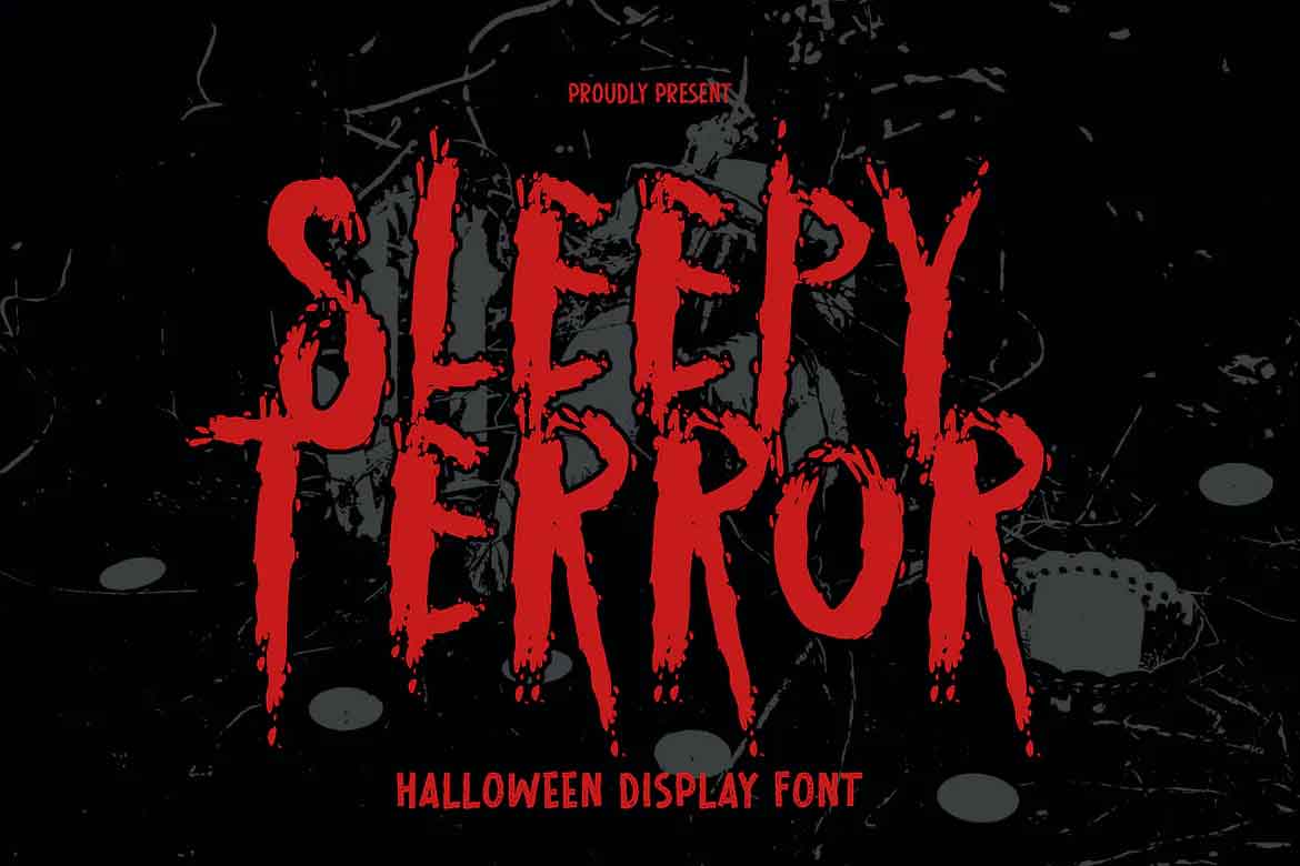Sleepy Terror Horror Font