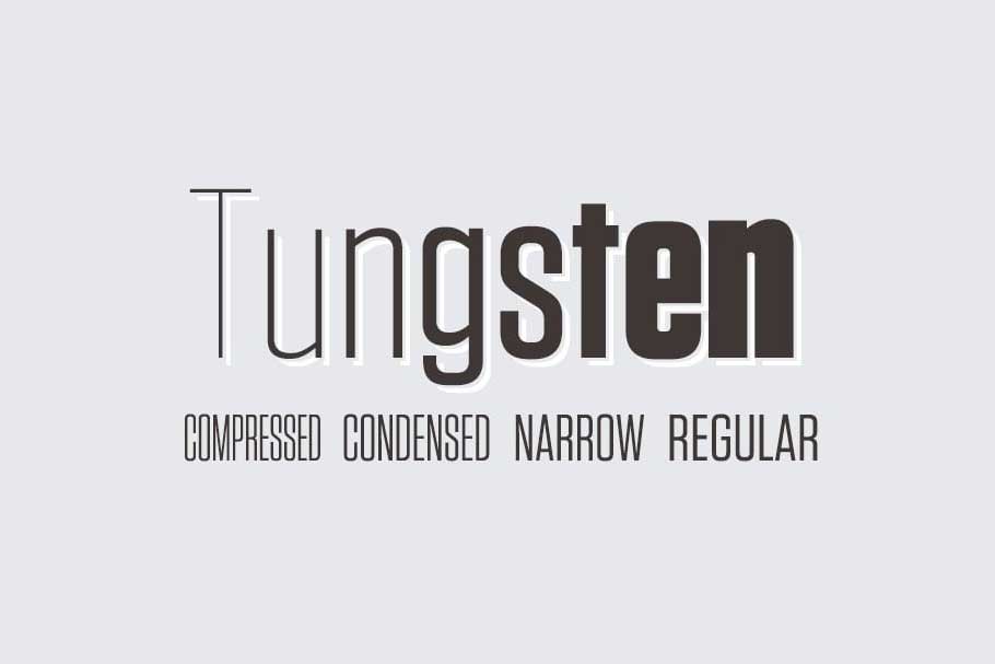 Tungsten Font Family