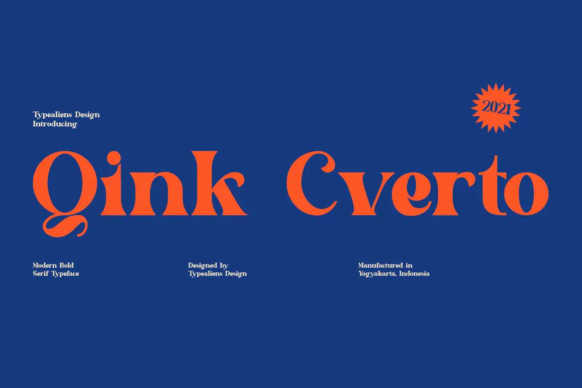 Qink Cverto Font