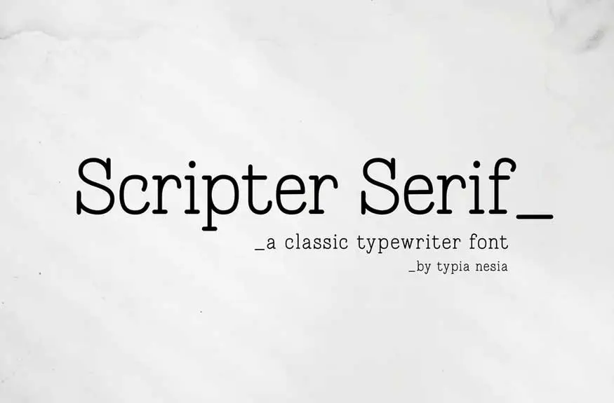 Scripter Font