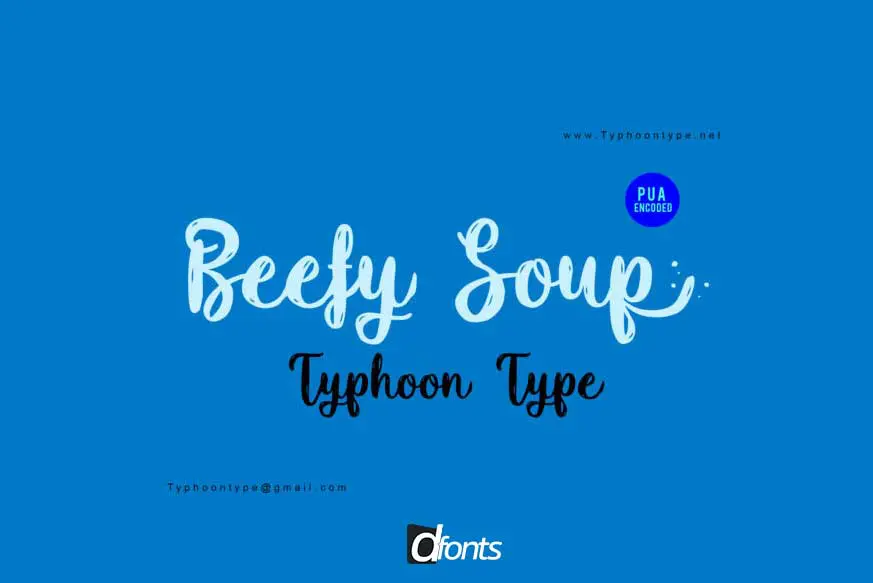 Beefy Soup Font