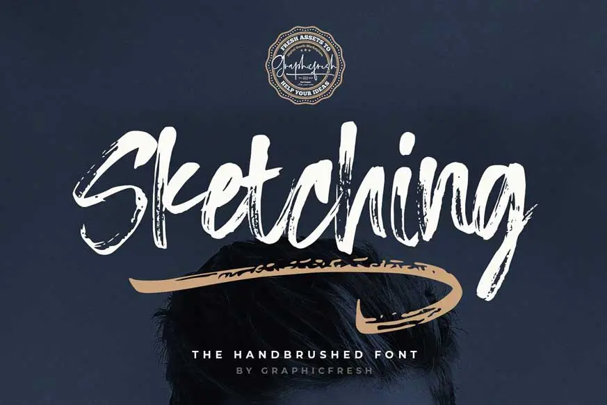Sketching - The Handbrushed Typeface