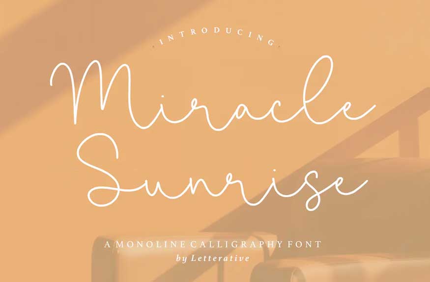 Miracle Sunrise Script Font