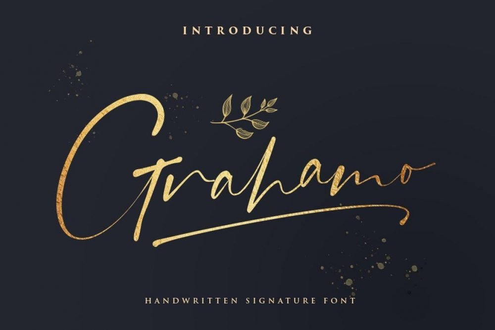 Grahamo Signature Font