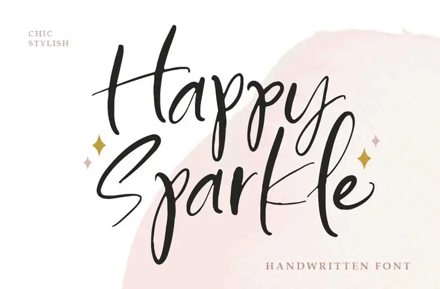 Happy Sparkle - Handwritten Font