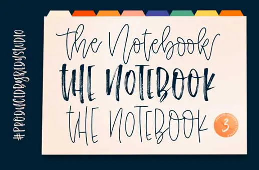 The Notebook Font