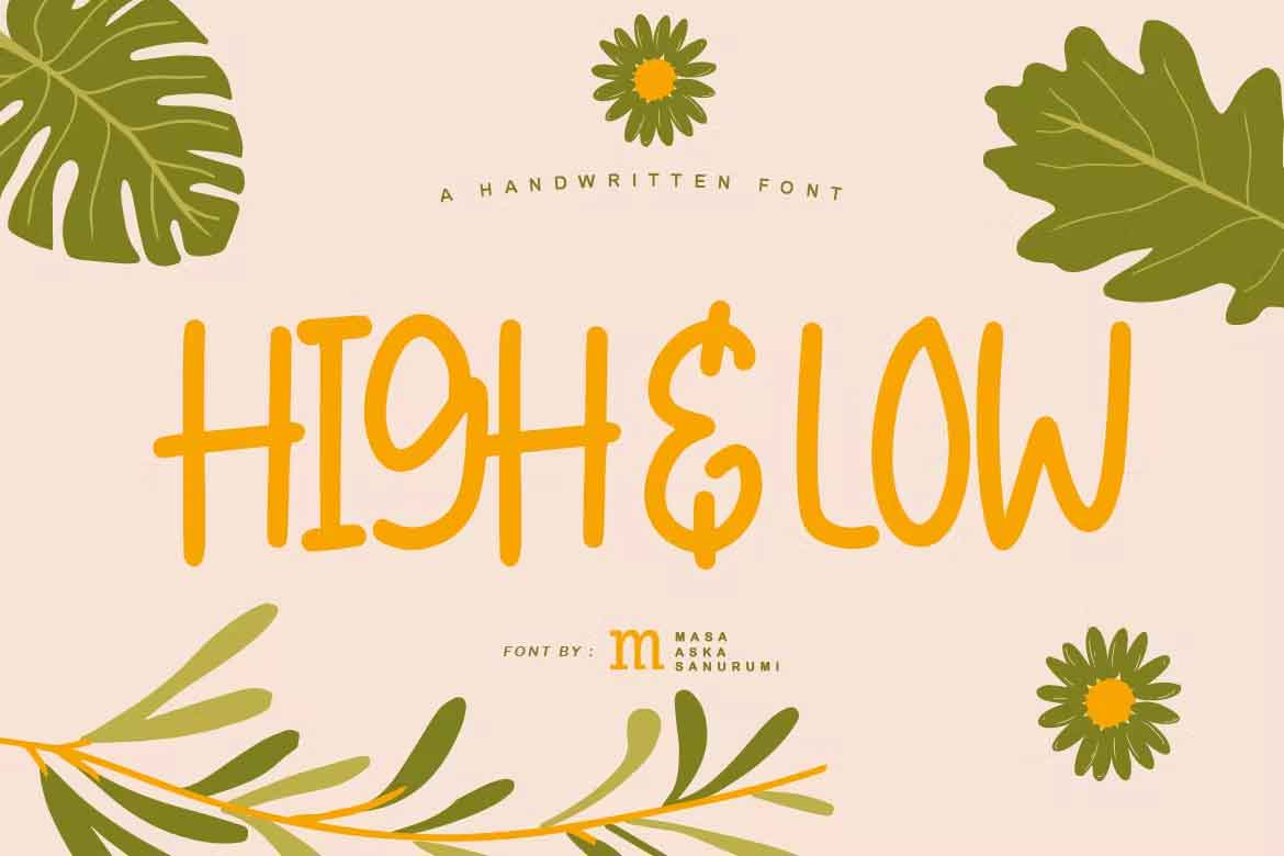 High & Low Font