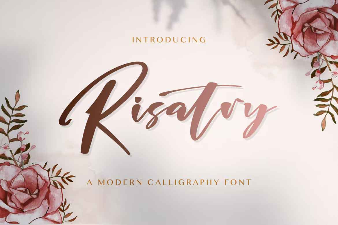 Risatry - Calligraphy Font