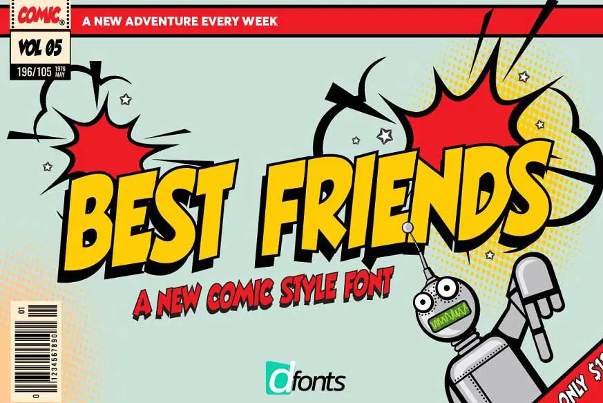 Best Friends Comic Font