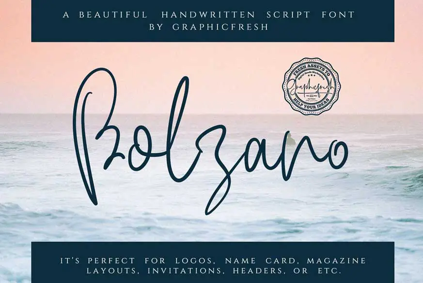 Bolzano - A Beautiful Script Font