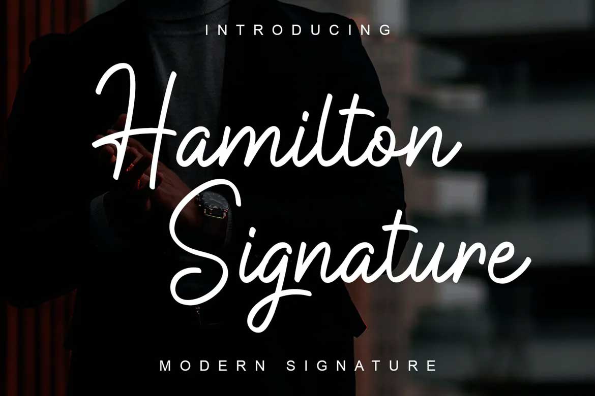 Hamilton Signature Font