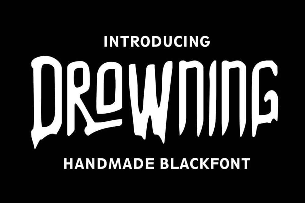 Drowning Font